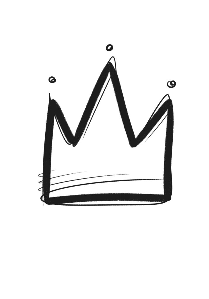 Esquisse tattoo — couronne simple